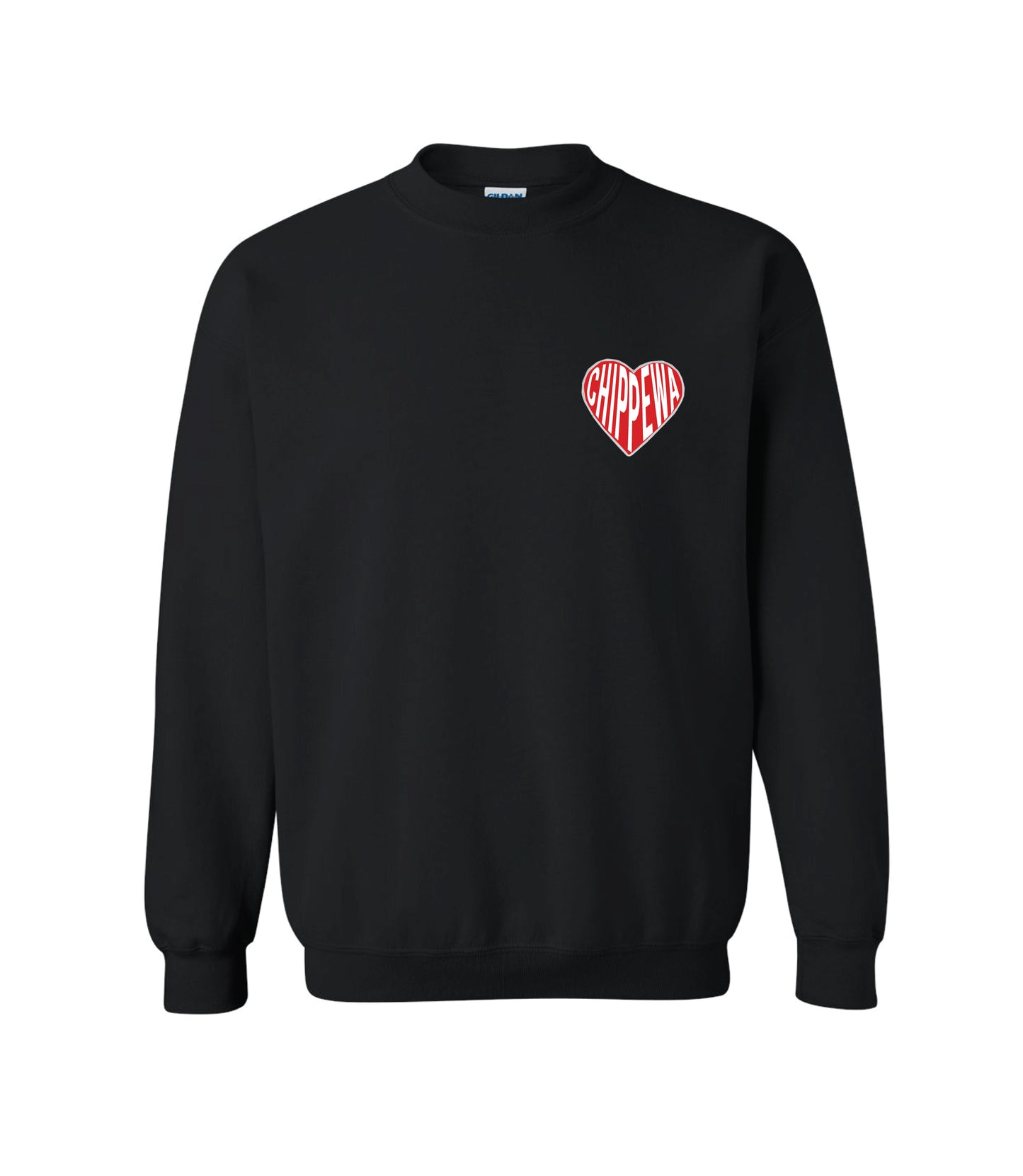 Girls Camp Youth Heart Patch Crew Neck Sweatshirt