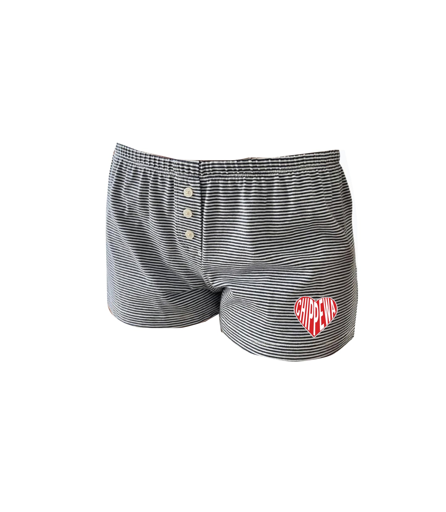Girls Camp Heart Patch Brandy Shorts