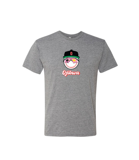 Boys Camp Smiley Baseball Tee