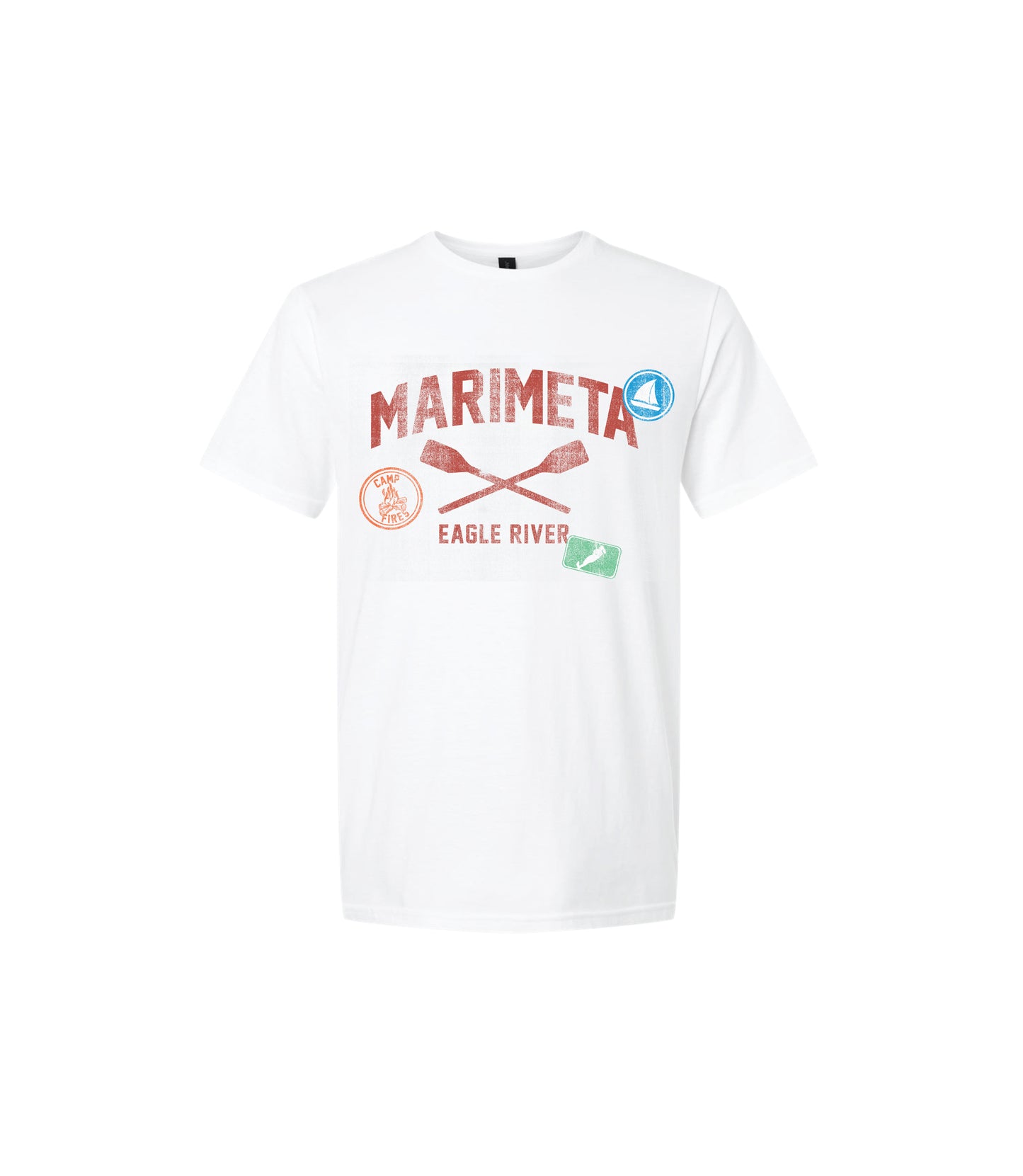 Girls Camp Distressed Camp Tee
