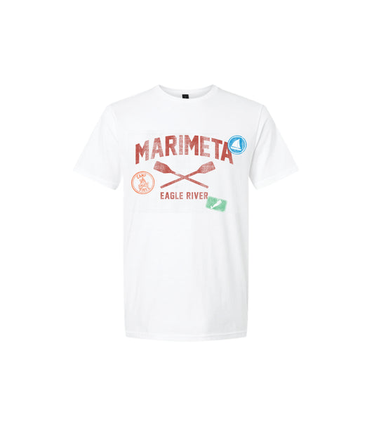 Girls Camp Distressed Camp Tee