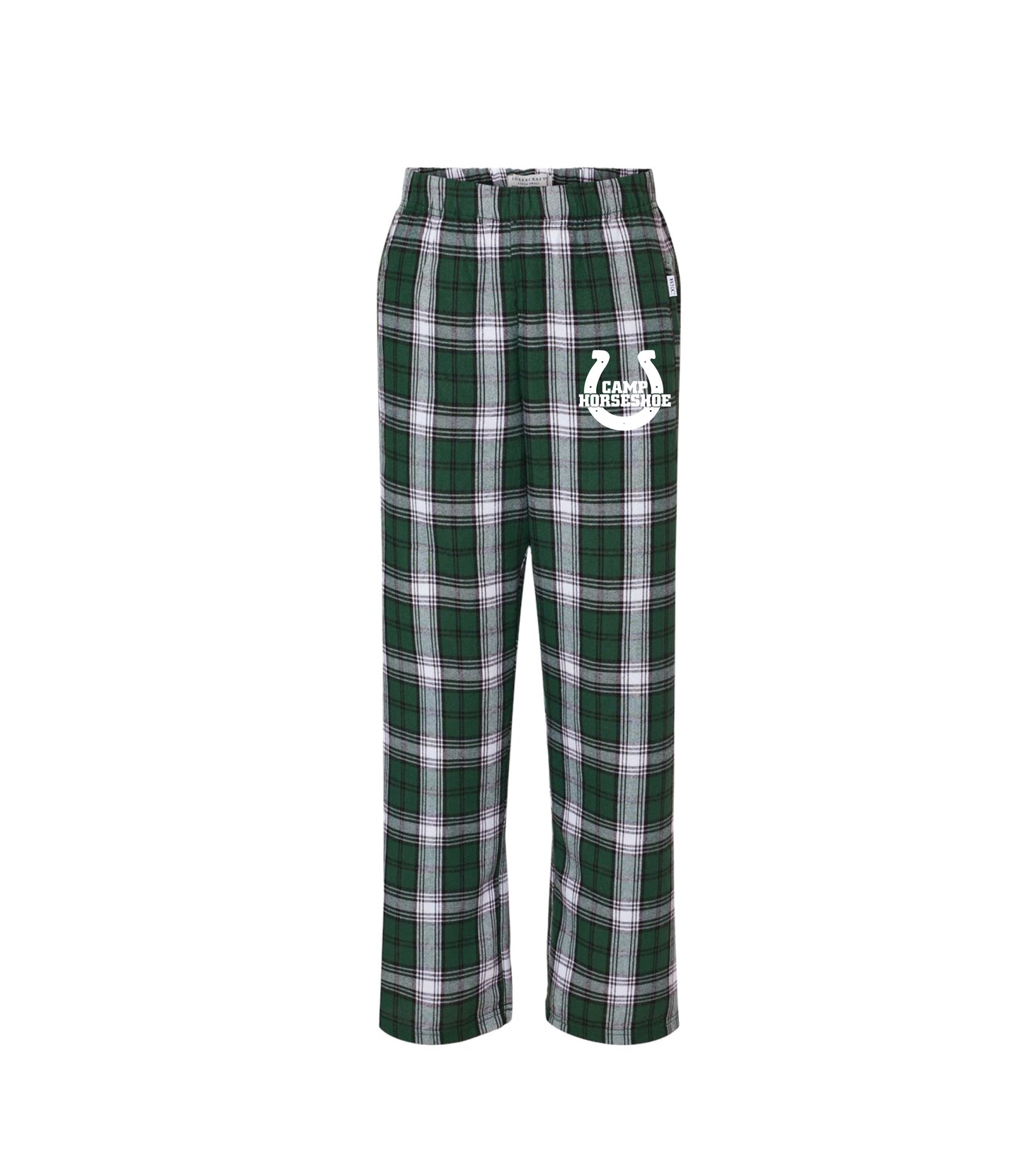 Boys Camp Logo Flannel Pants