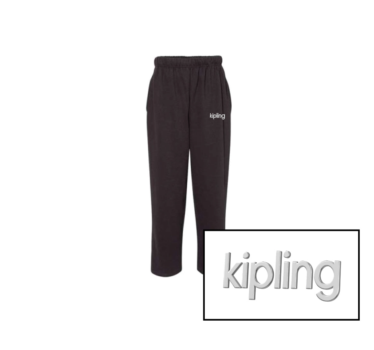 Kipling Metallic 3D Patch Open Leg Sweatpants