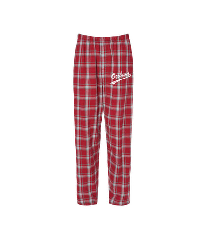 Boys Camp Logo Flannel Pants