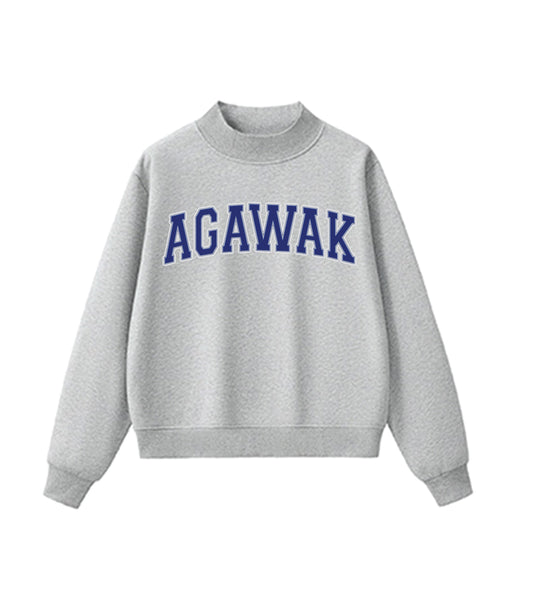 Girls Camp Mock Neck Camp Sweatshirt
