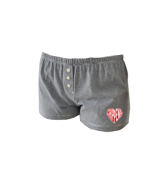 Girls Camp Heart Patch Brandy Shorts