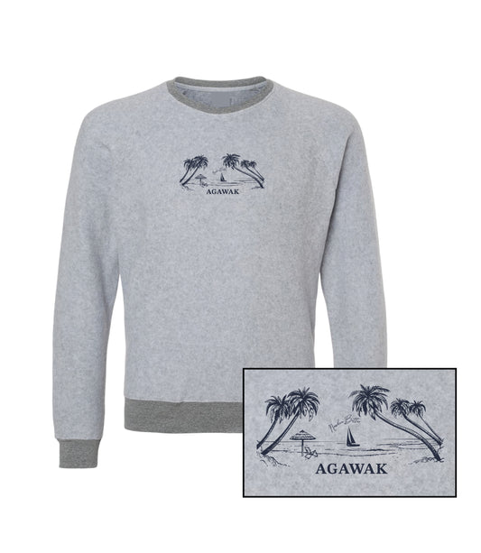 Girls Camp Resort Inside Out Crewneck Sweatshirt